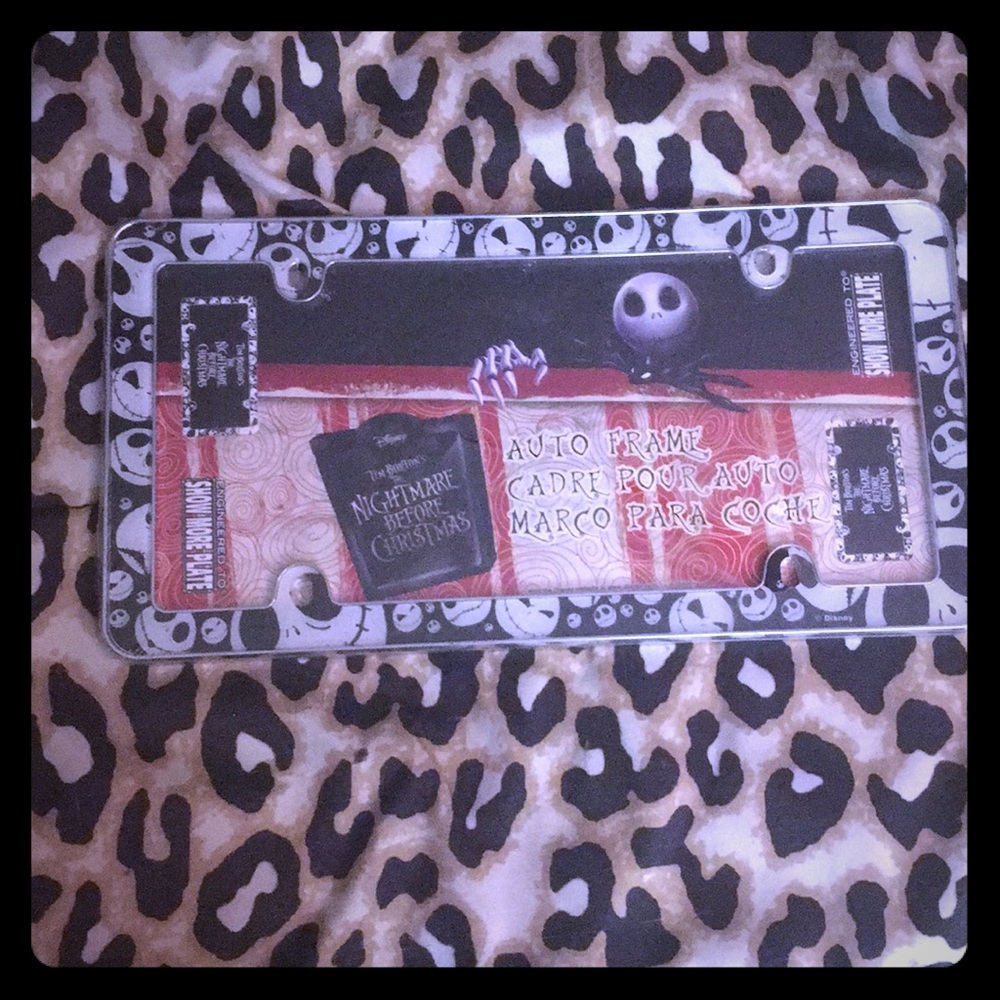 ❌SOLD❌Jack Skellington License Plate Boarder